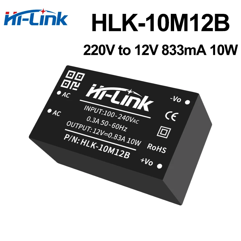 Hi-Link Kostengünstiges 5V 600mA 3W/5V 1A 5W/12V 10W HLK-3M05B HLK-5M05B HLK-10M12B AC DC Netzteil Quellenmodul