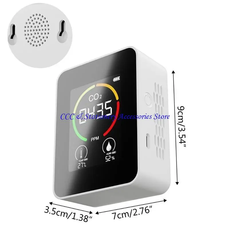 Q1JC CO-2 Monitor 3-in-1 كاشف ثاني أكسيد الكربون مراقبة جودة الهواء متعددة الوظائف