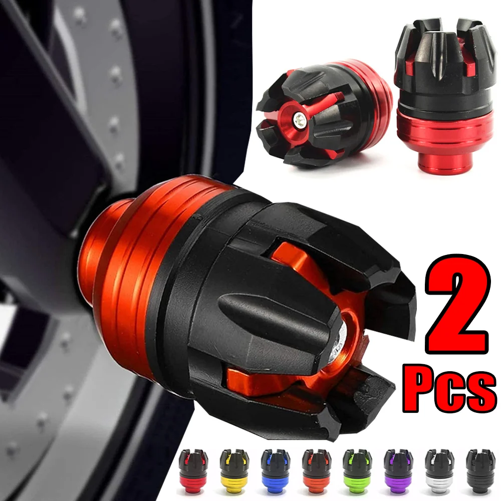 

2Pcs Universal Motorcycle Front Suspension Protection Cup Anti Collision Frame Slider Falling Protector AluminumAlloy Moto Parts