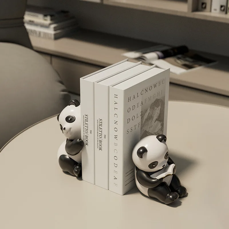 

Simple Panda Book Stand Decoration Living Room Wine Cabinet Home Decor Entrance Bookshelf Desktop Book Stand Gift Decoration