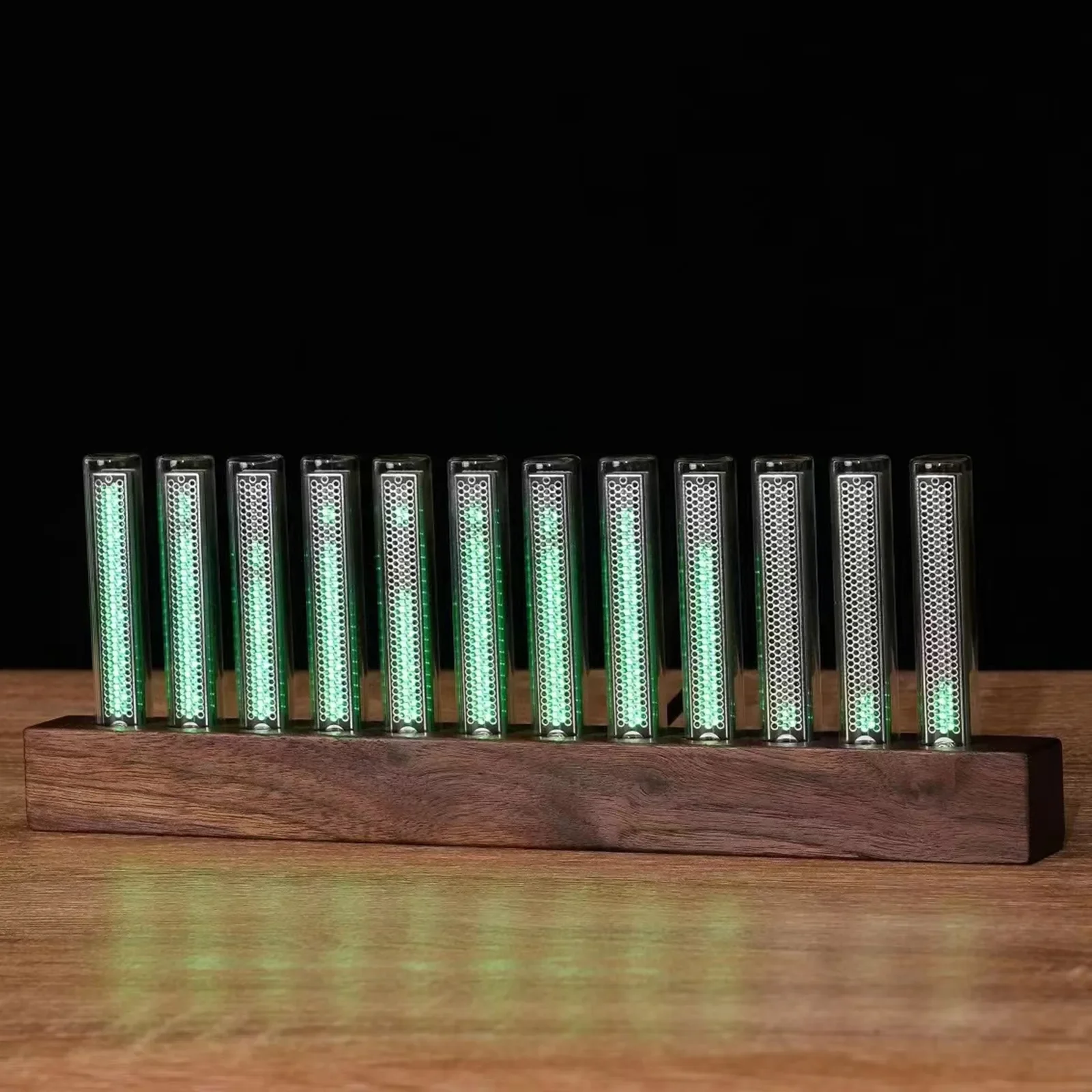 Glowing Nixie Tube lamp RGB Desktop Decorative Lamp Digital Clock For Gaming Room Bedroom Home Decoration Gift LED Night Light