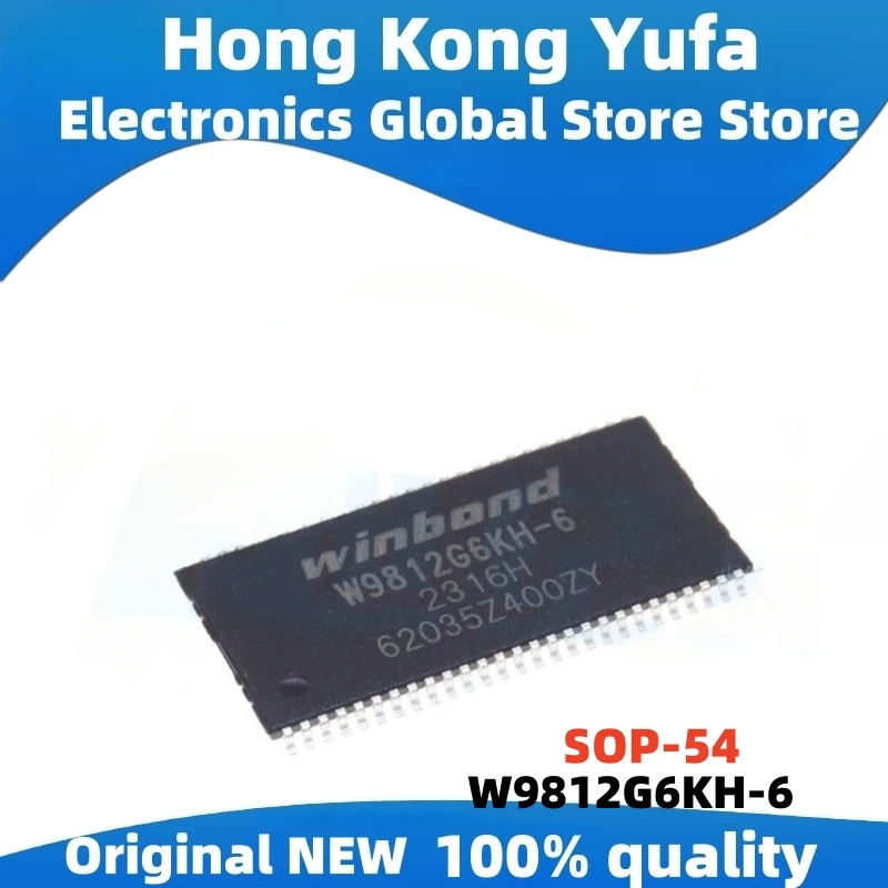 (5piece)100% New W9812G6KH-6  sop-54 Chipset