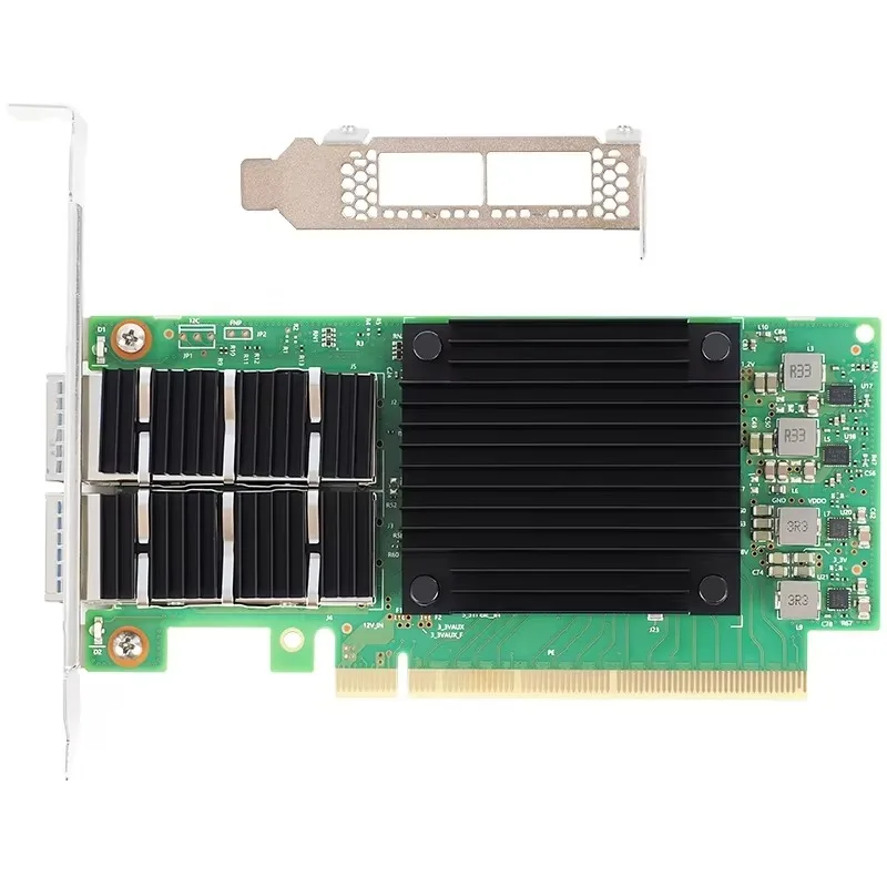 BoMaSMcx556a-ecat 100g Dual Port Fiber Optic Network Card Connectx-5 Cx556a