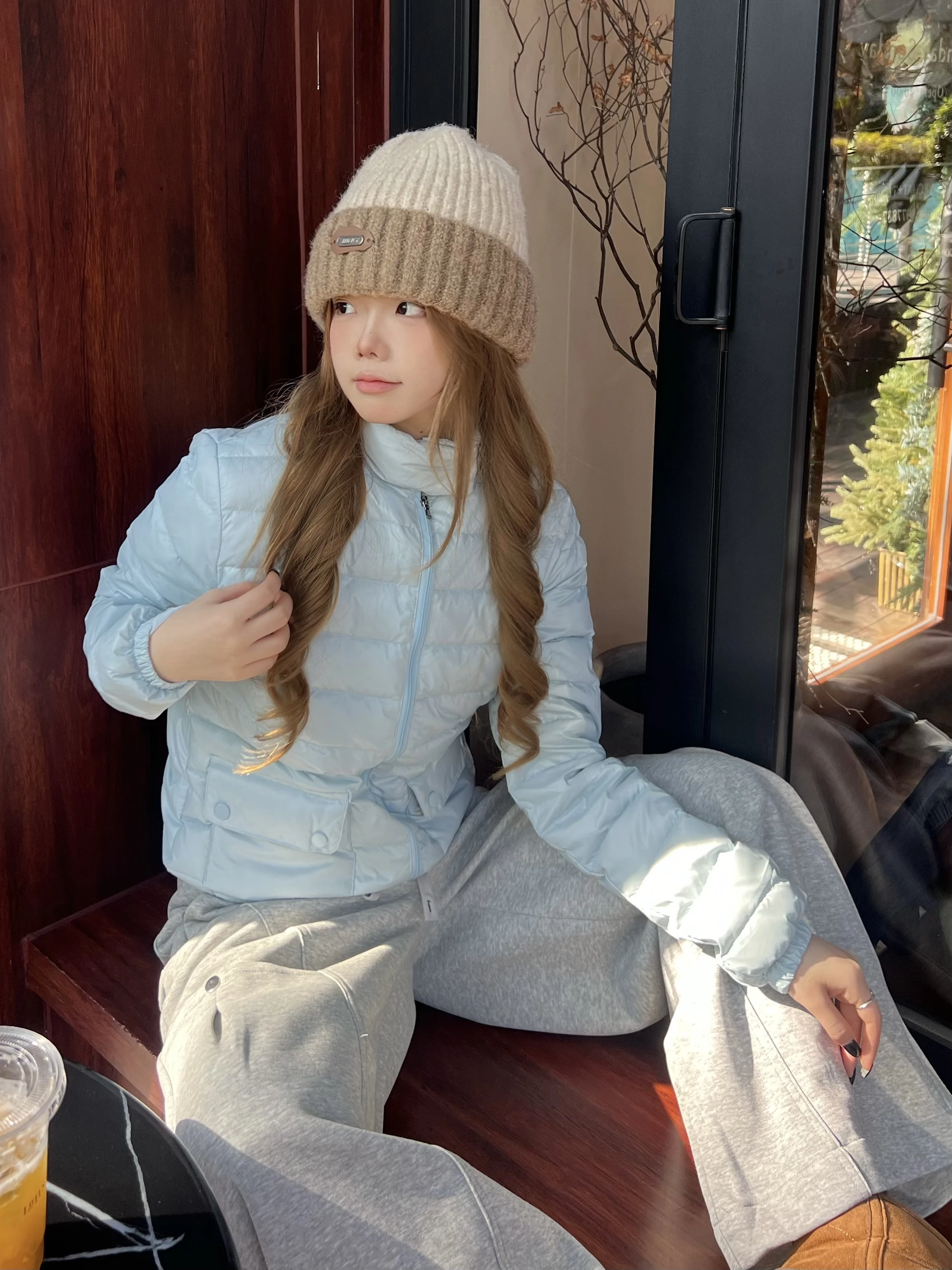 

Женская пуховая куртка XFX в американском ретро-стиле, свободного кроя, с воротником-стойкой, повседневная, теплая верхняя одежда из нейлоновой ткани с пуховым наполнителем