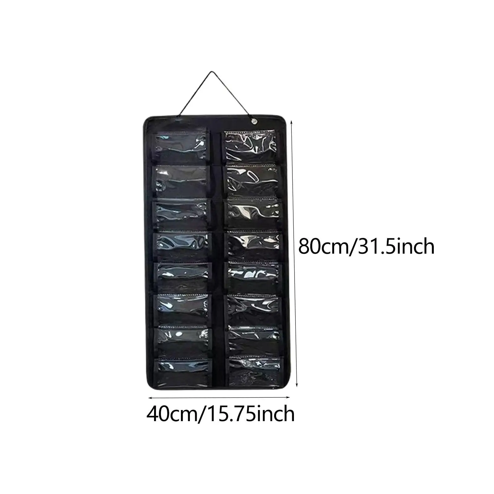 Eyeglass Holder Organizer with 16 Clear Slots Felt PVC Wall Mount Display Rack Space Saving Storage for Eyewear