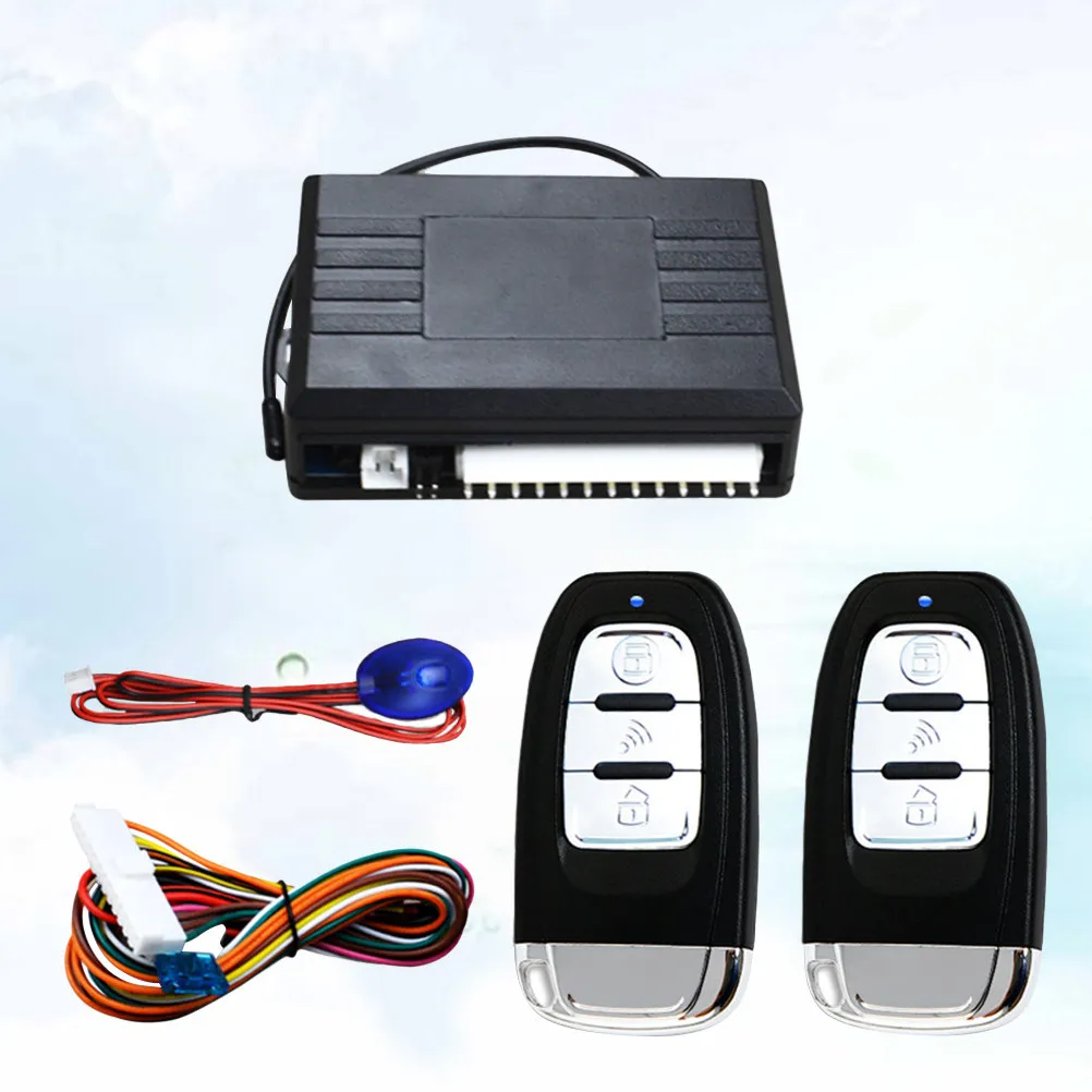 

Central Locking Kit for Car Keyless Entry System with Remote Trunk Release LED Indicator Directional Light Flashing Function