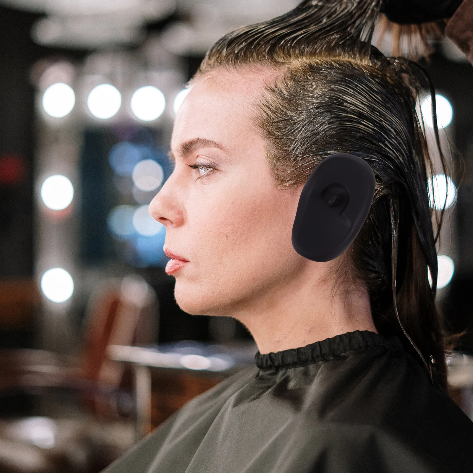 

Набор из 6 легких силиконовых защитных накладок для ушей от краски для волос, для салонов красоты, укладки, купания, масок для лица и косметических процедур