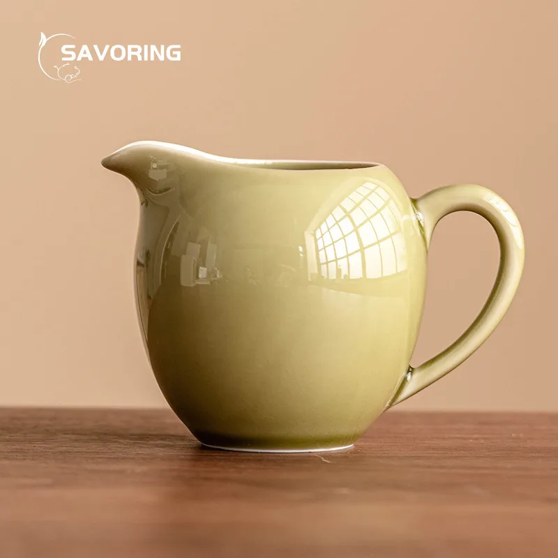 

Yaozhou Kiln Tea Pitcher Divide Tea Chahai Matcha Green Teacup Teapot Set Ceremony Maker Cup Accessories Tool Cha Hai Drinkware