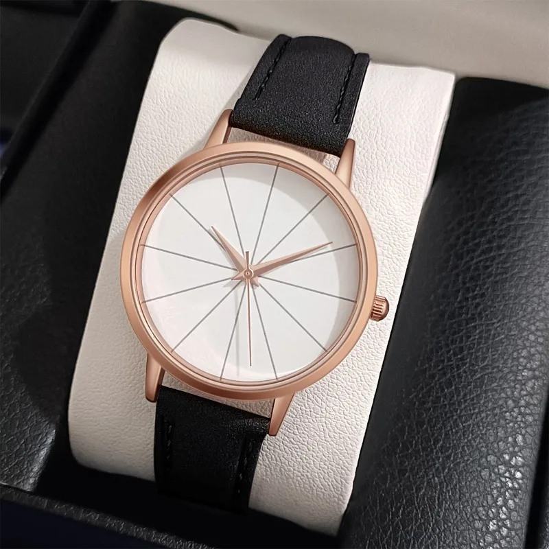 Casual Women Watch Round Dial Leather Watches Design Simple Quartz Wristwatch Clock Frosted Montre Femme Часы Женские Наручные