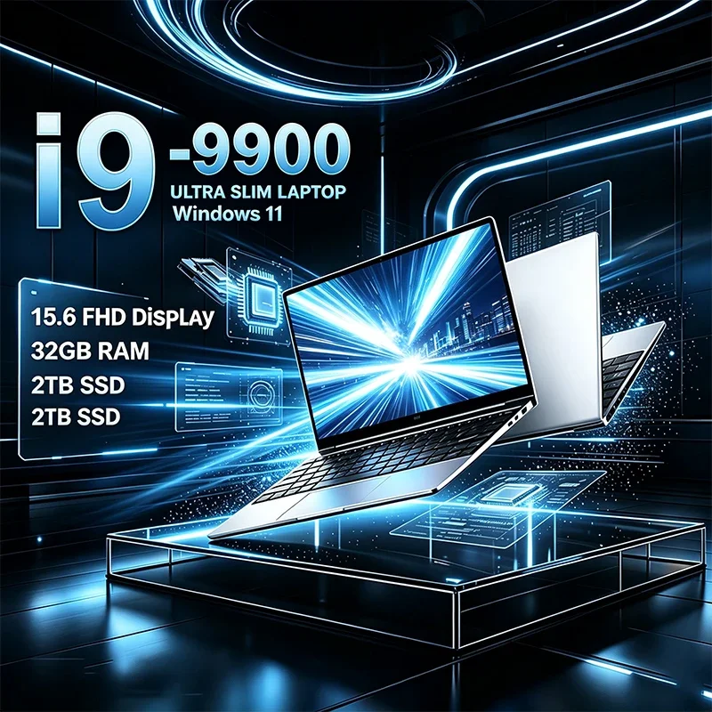 15.6 High Refresh Laptop Intel I9-9900 120Hz FHD IPS Display 32GB RAM 2TB SSD Long Lasting Large Battery Backlit Keyboard