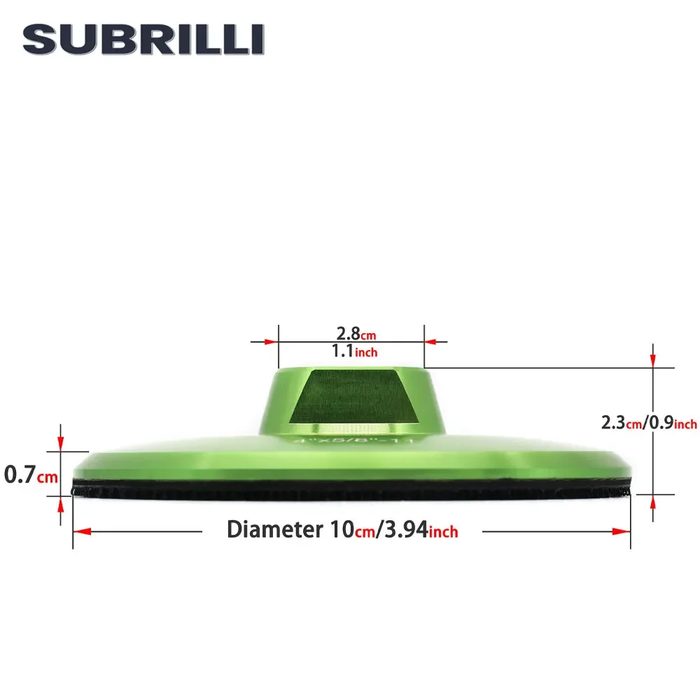 SUBRILLI-almohadilla de respaldo de aluminio de 4 \