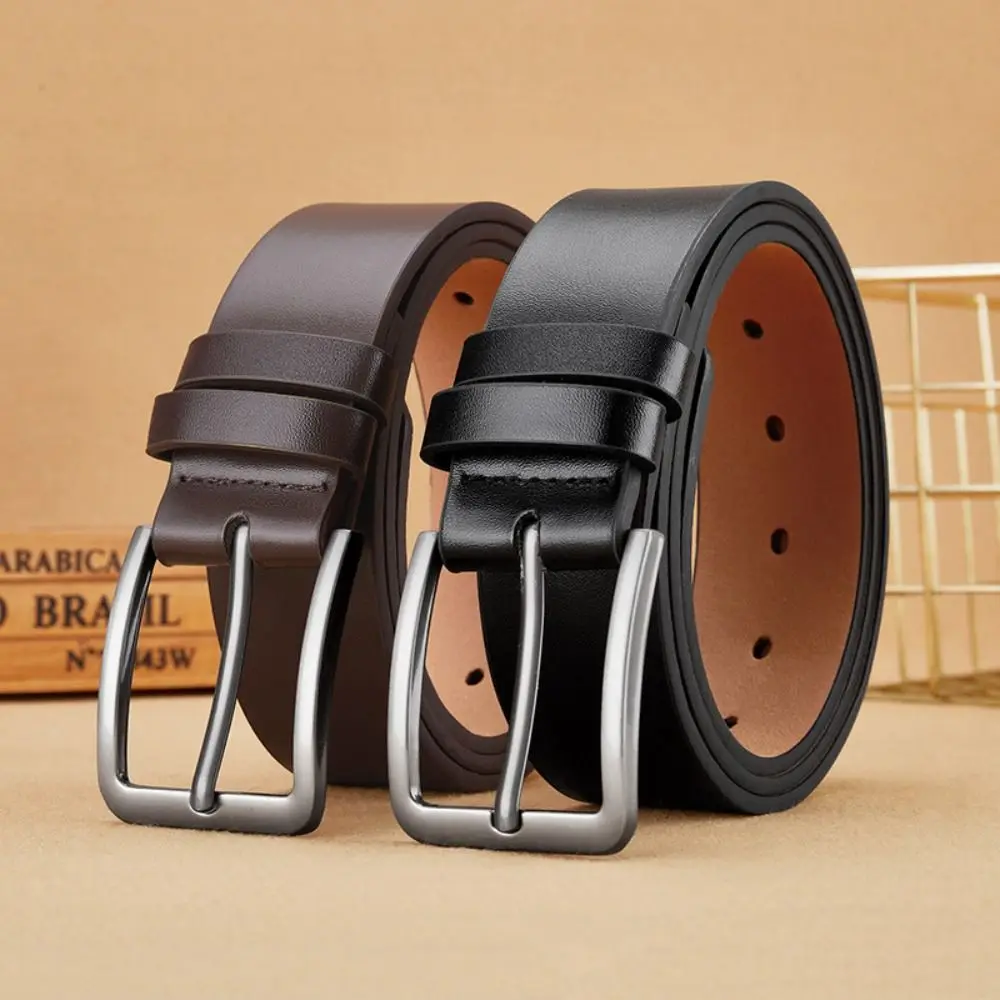 多用途の高級デザイン PU レザーベルトビジネスレトロピンバックルウエストバンドウエストストラップ男性用