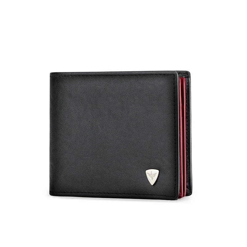 Men's fashionable short wallet, leather personalized card holder, multifunctional card bag