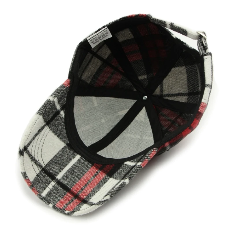 Chic British Plaid Baseball Cap for Women - Adjustable, Sun-Protective & Stylish Dad Hat with Casual Fit view 5