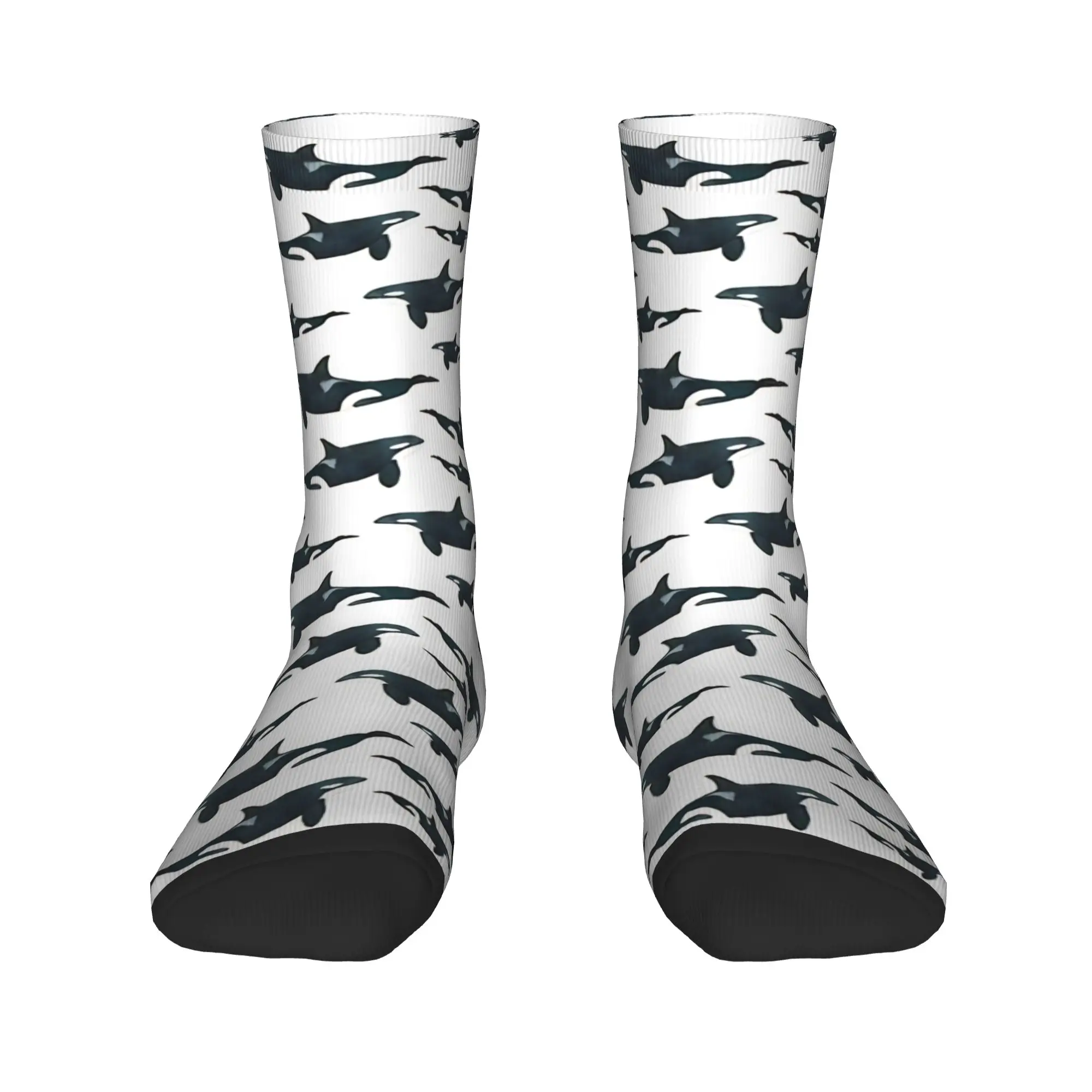 Orca meias design elegante meias inverno antiderrapante meias adultos homens escalada meias confortáveis