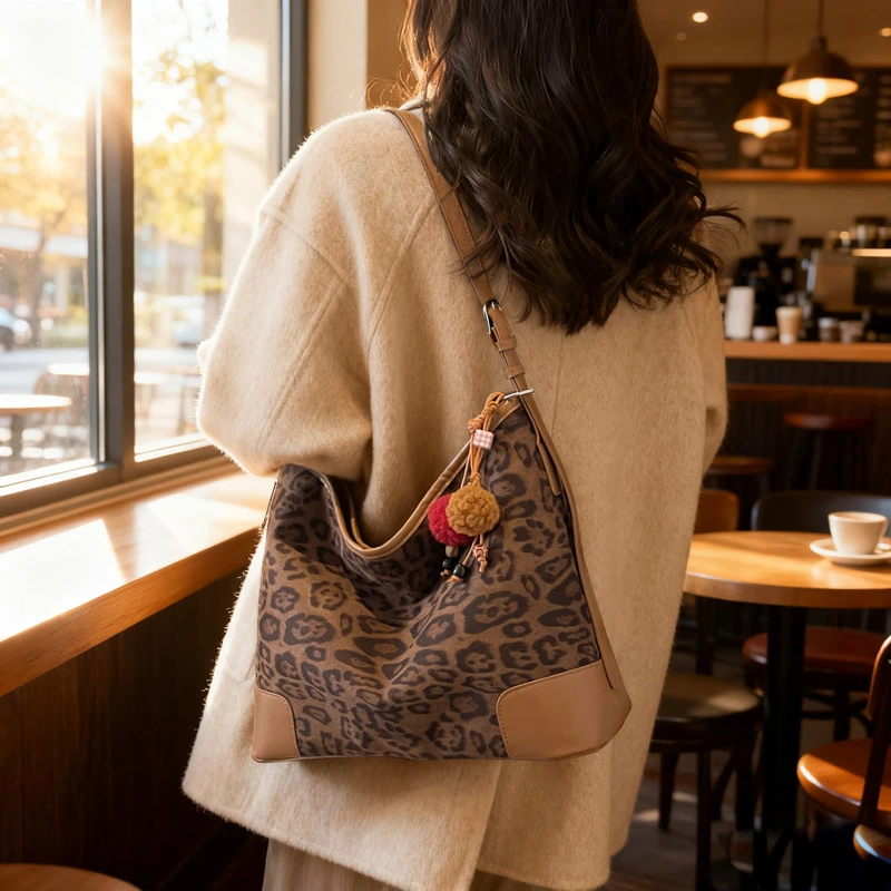 

Simple Casual Shopper Tote Bag With Large Capacity For Women Fashionable Trendy And Leather Finish