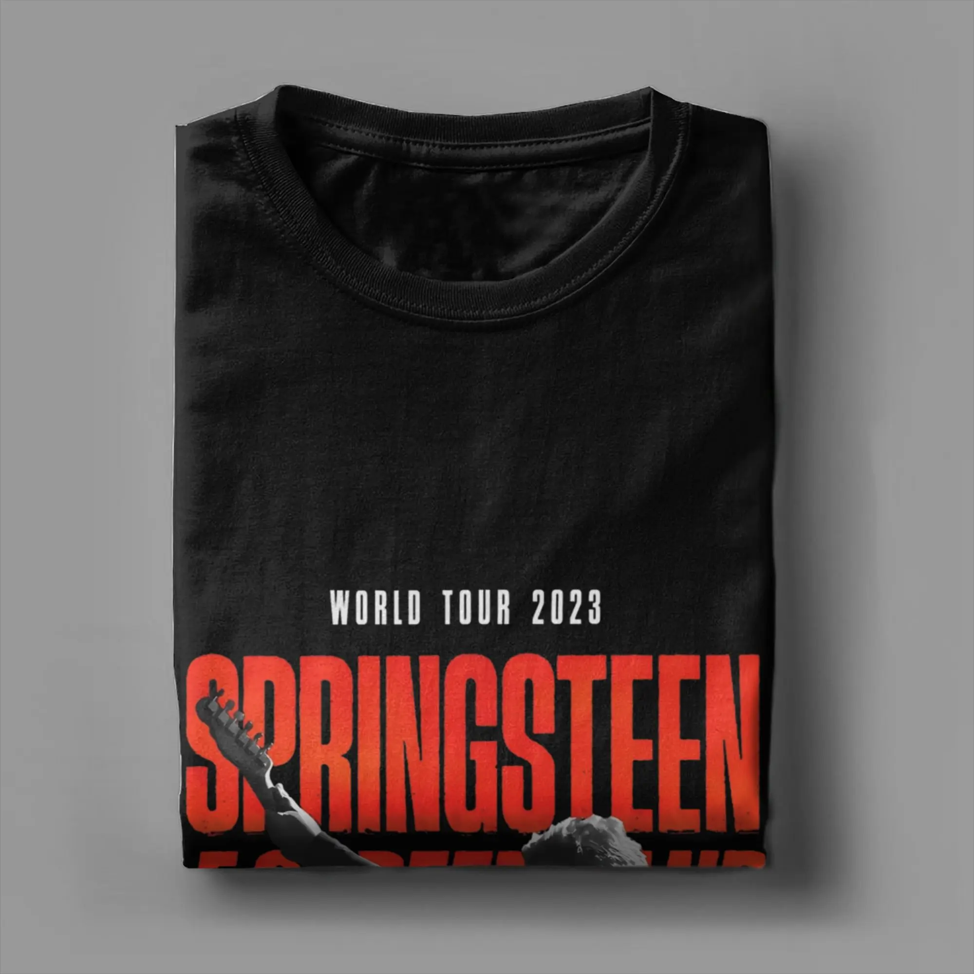 تي شيرت على طراز هاراجوكو صيف 2025 روك إيست ستريت باند بروس سبرينغستين تي شيرت عصري رائع قطن تي شيرت بأكمام قصيرة تي شيرت