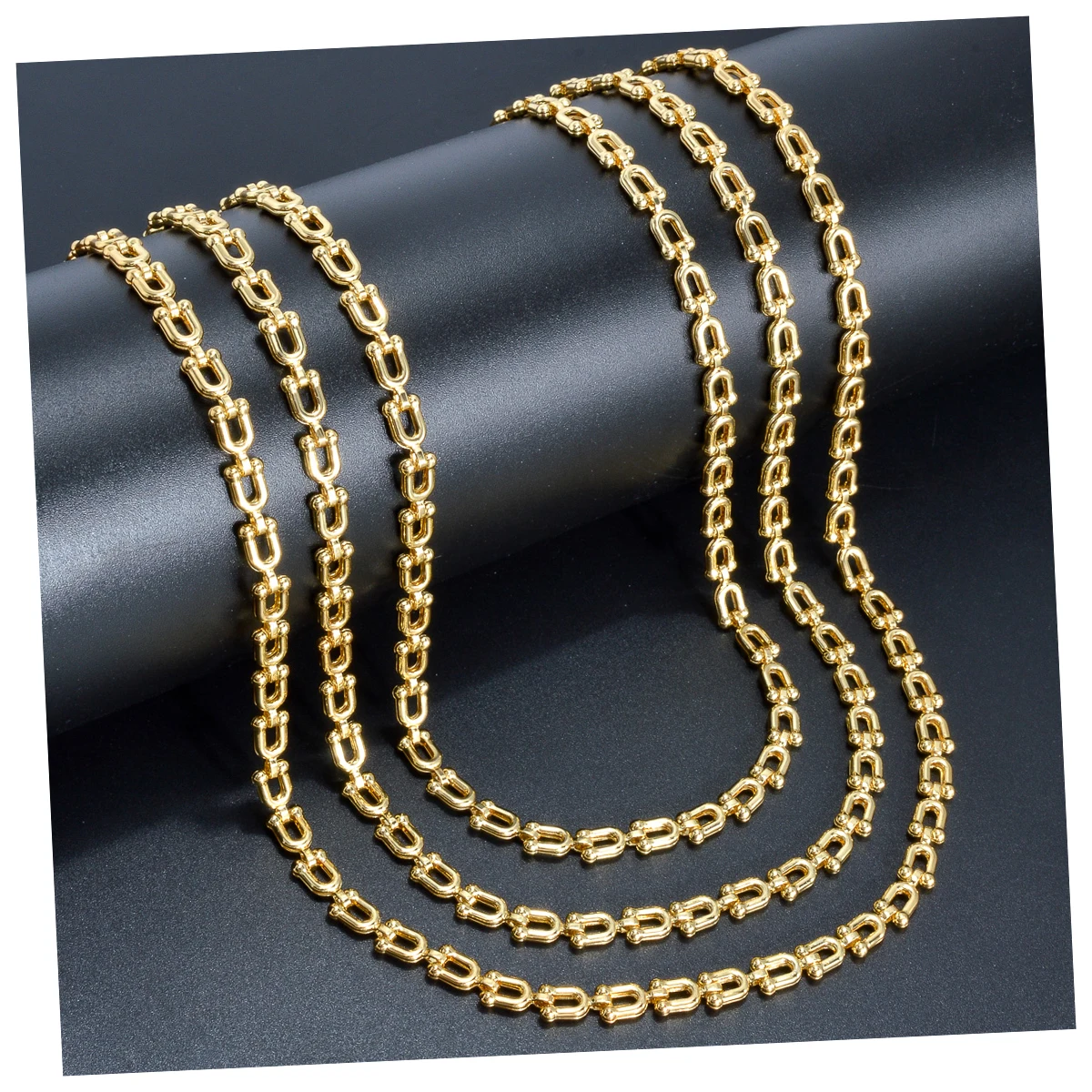 Hiphop Punk Curb Cuban Link Chain Necklace for Statement Women Man Necklace Gold Color Choker Classic Wedding Party Jewelry Gift