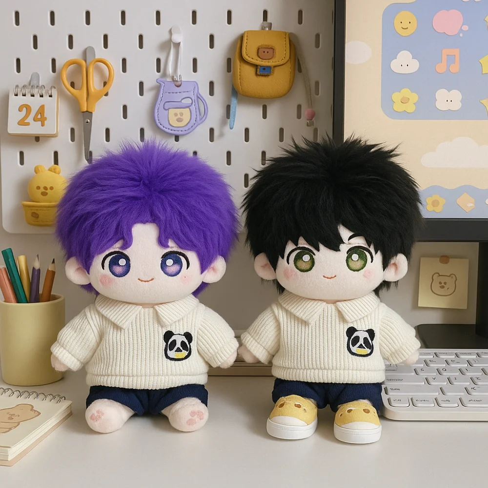 

Hoodie 20cm Cotton Doll Clothes Panda Series Multi Color Cotton Doll Outfit Dress Dress Up Cute 20cm Doll Flower Dress