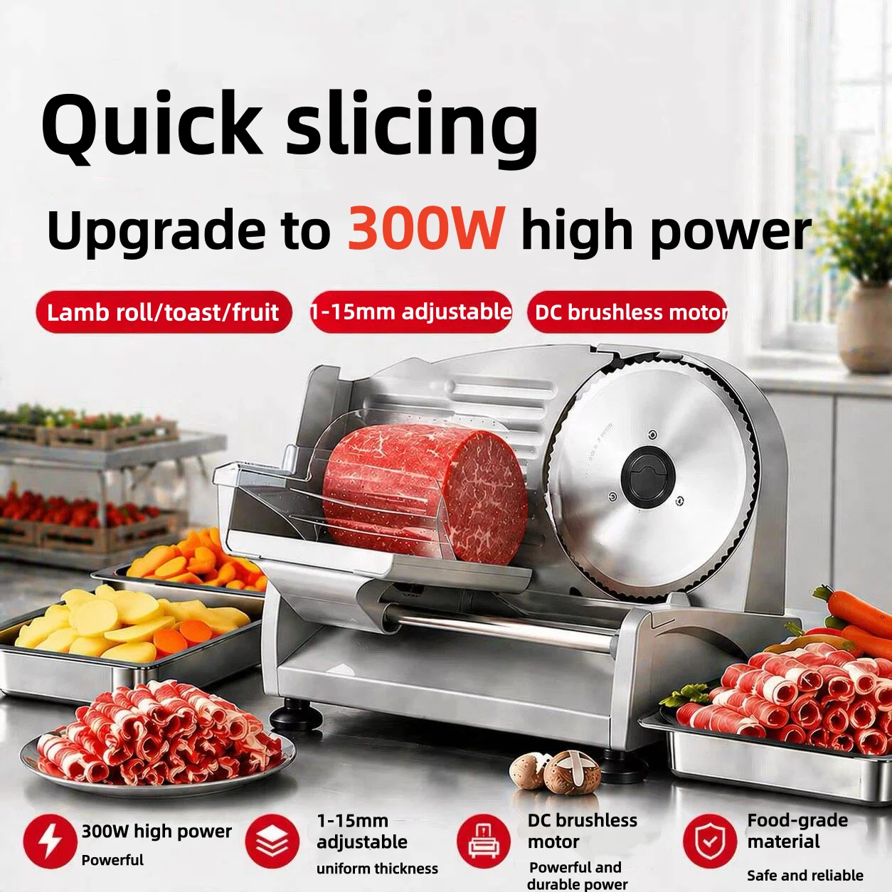 300W Elektrikli Et Dilimleyici - Meat Slicer Machine 300W incelemesi ve fiyatı