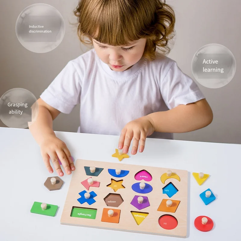 لغز مطابقة الألوان على شكل مغناطيسي من مونتيسوري - لعبة تعليمية للمهارات الحركية الدقيقة للأطفال الصغار من عمر 1-3 سنوات #3