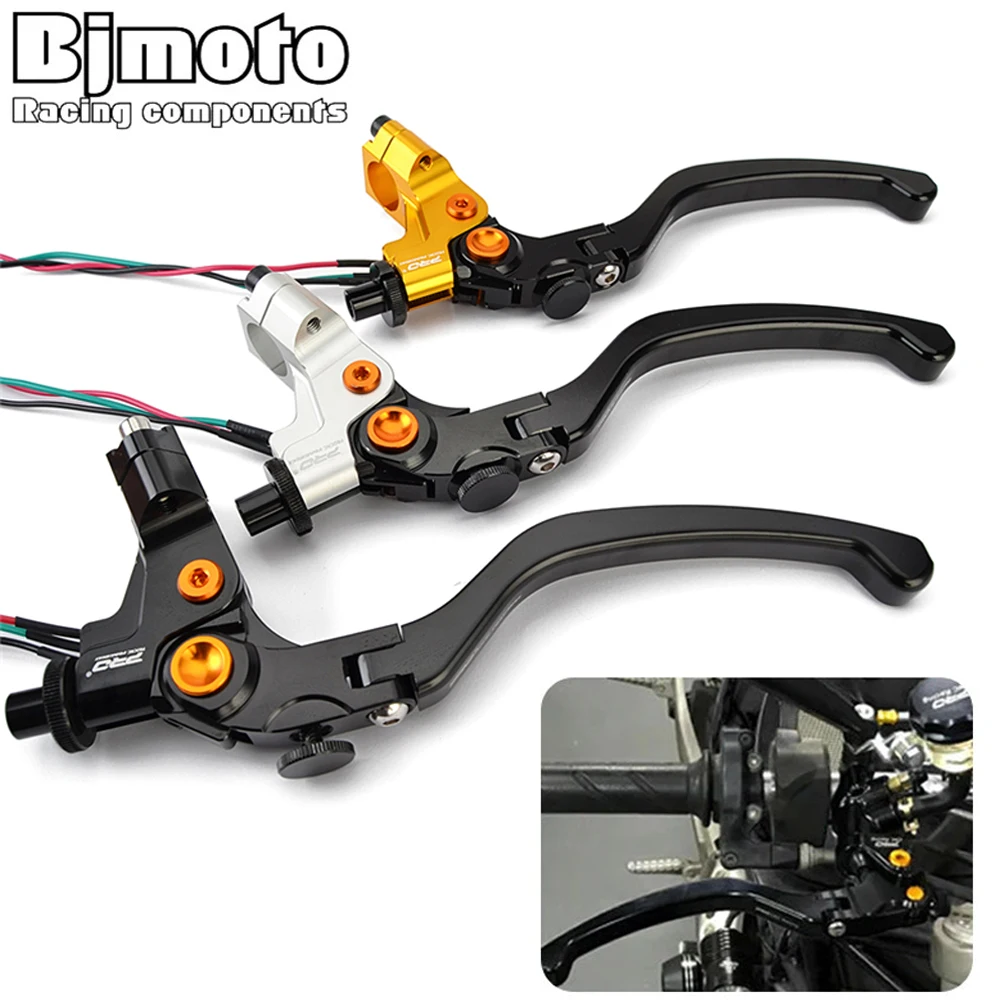 BJMOTO-palanca de embrague Universal para motocicleta, manija de Cable para moto, deporte callejero, 7/8 \