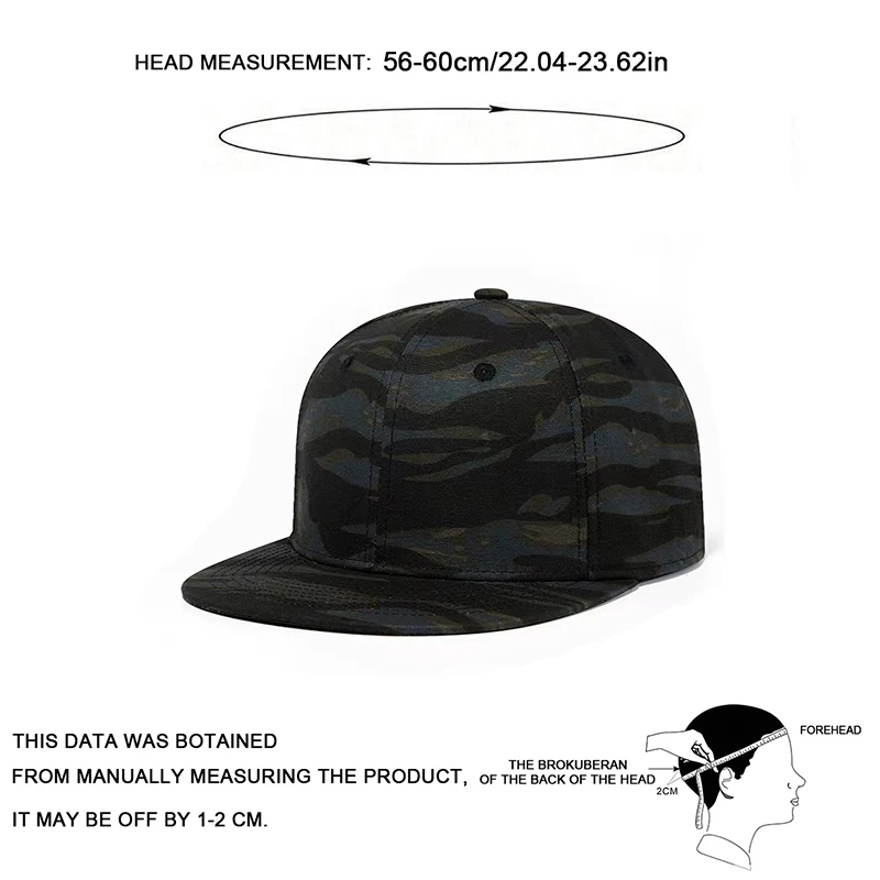 Unisex Dancer Camouflage Hip-hop Hats Spring Autumn Outdoor Adjustable Casual Baseball Caps Sunscreen Hat