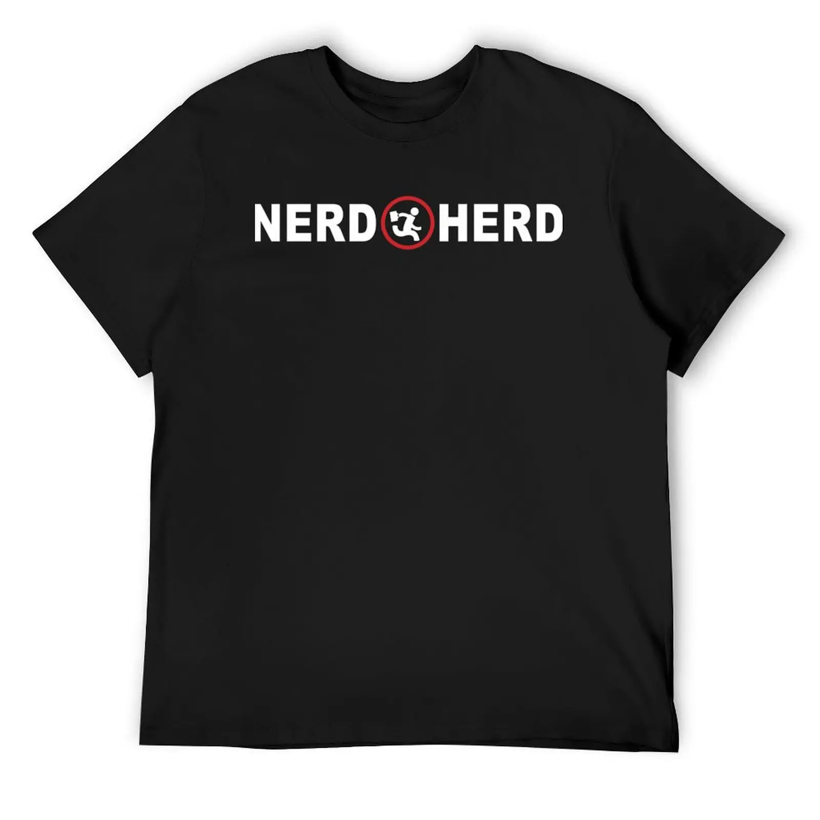 

Классическая футболка с логотипом Nerd Herd, топы больших размеров, винтажная футболка с рисунком, забавные футболки с изображением животного принца для мальчиков для мужчин