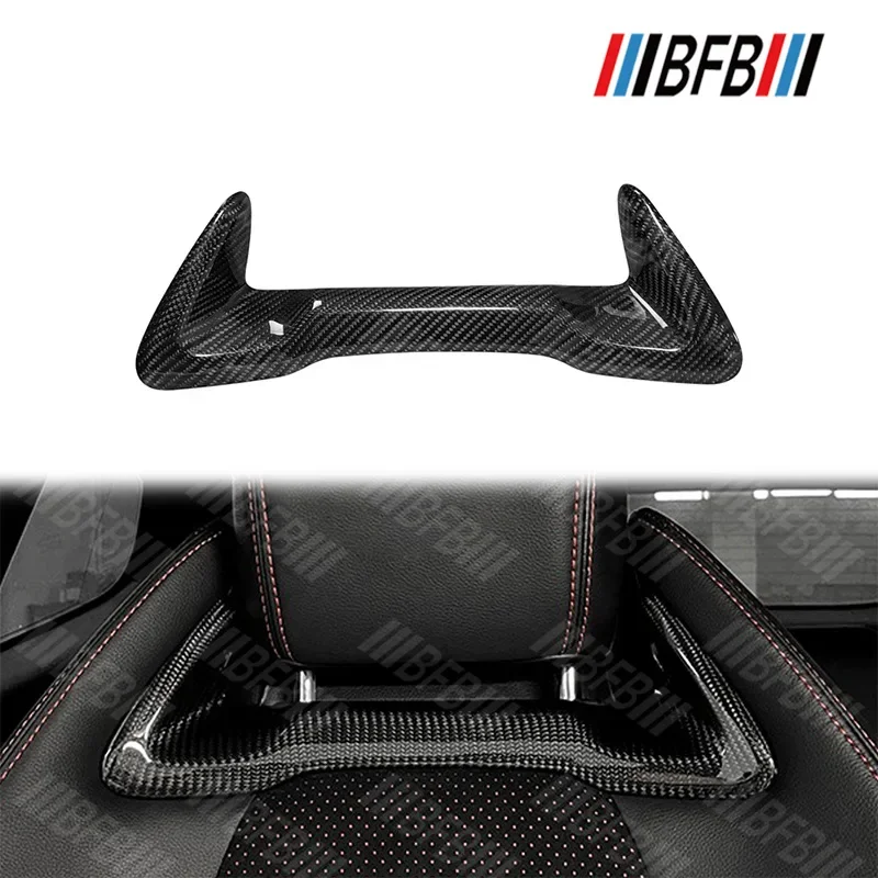 

For TOYOTA Corolla GR Real Dry Carbon Fiber Seat Headrest Under Trim Cover Interior Decoration Modification Accessories 23-2025