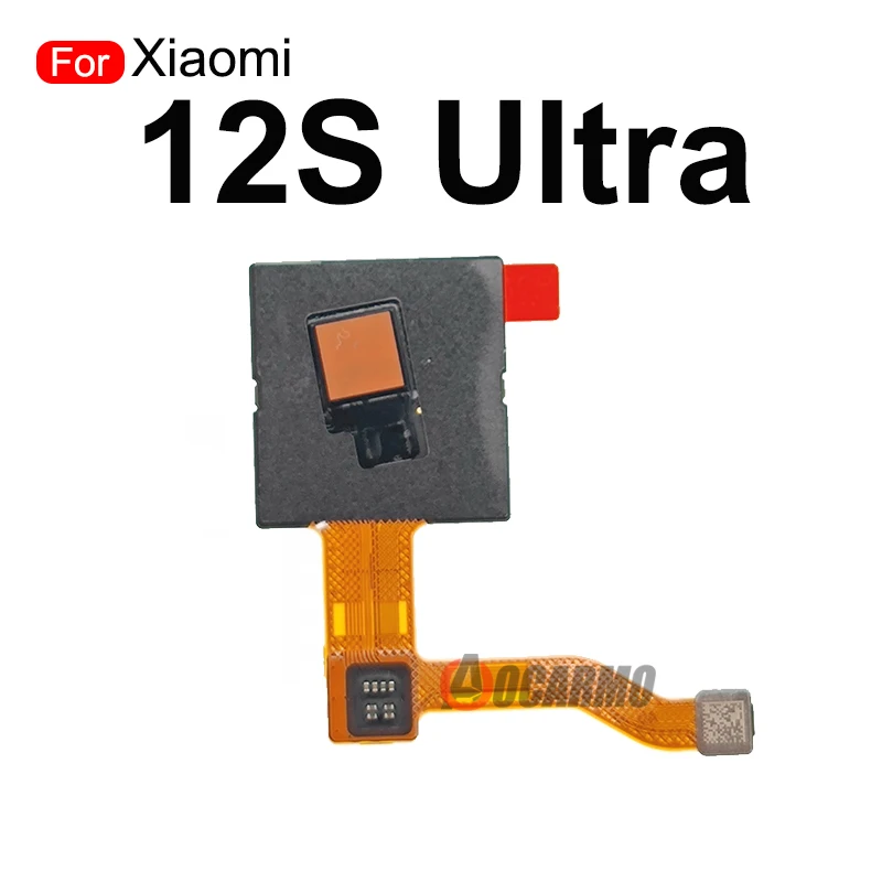 1Pcs For Xiaomi 12S Ultra Fingerprint Sensor Home Button Flex Cable Replacement Parts