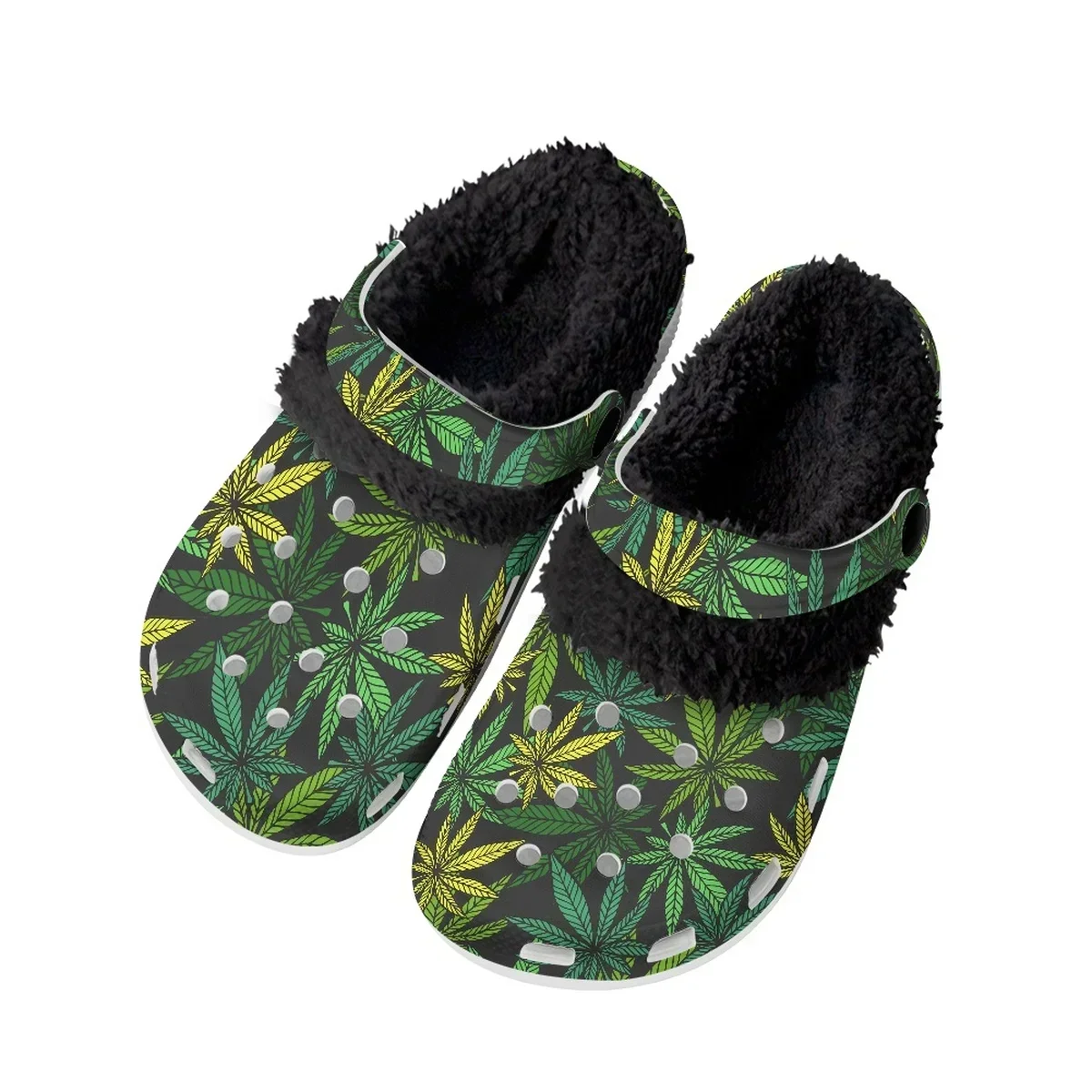 Custom Sublimatie Print Mode Mannen Vrouwen Thuis Fuzzy Klomp Slippers Slippers Sandalen P65