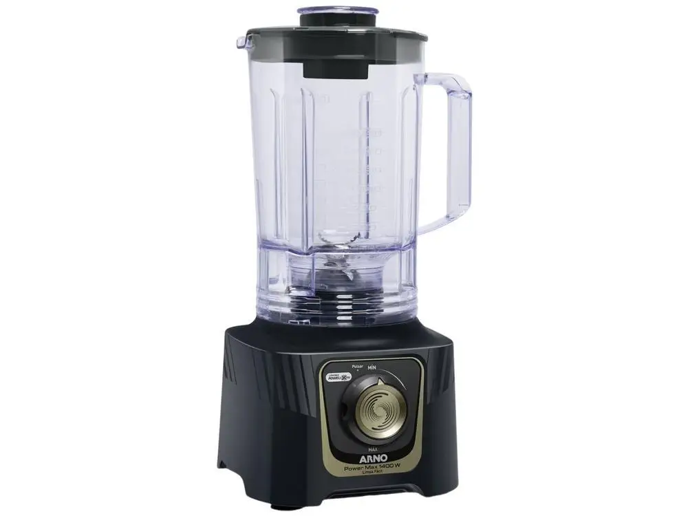 Arno Power Max Autolock LN82 15 Speed 1400W Black and Grey Blender-220V