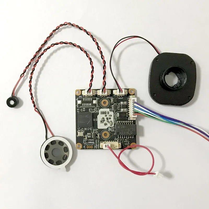 HD AI 4MP Audio CCTV IP Camera Module Full Network Security IPC board H.265 ONVIF with cable IRCUT mic