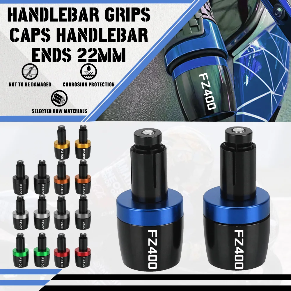 

For YAMAHA FZ400 FZ 400 FZ-400 1986-1988 1987 Motorcycle Handle Bar Ends 78''22MM Handlebar Grips Cap Anti Vibration Silder Plug