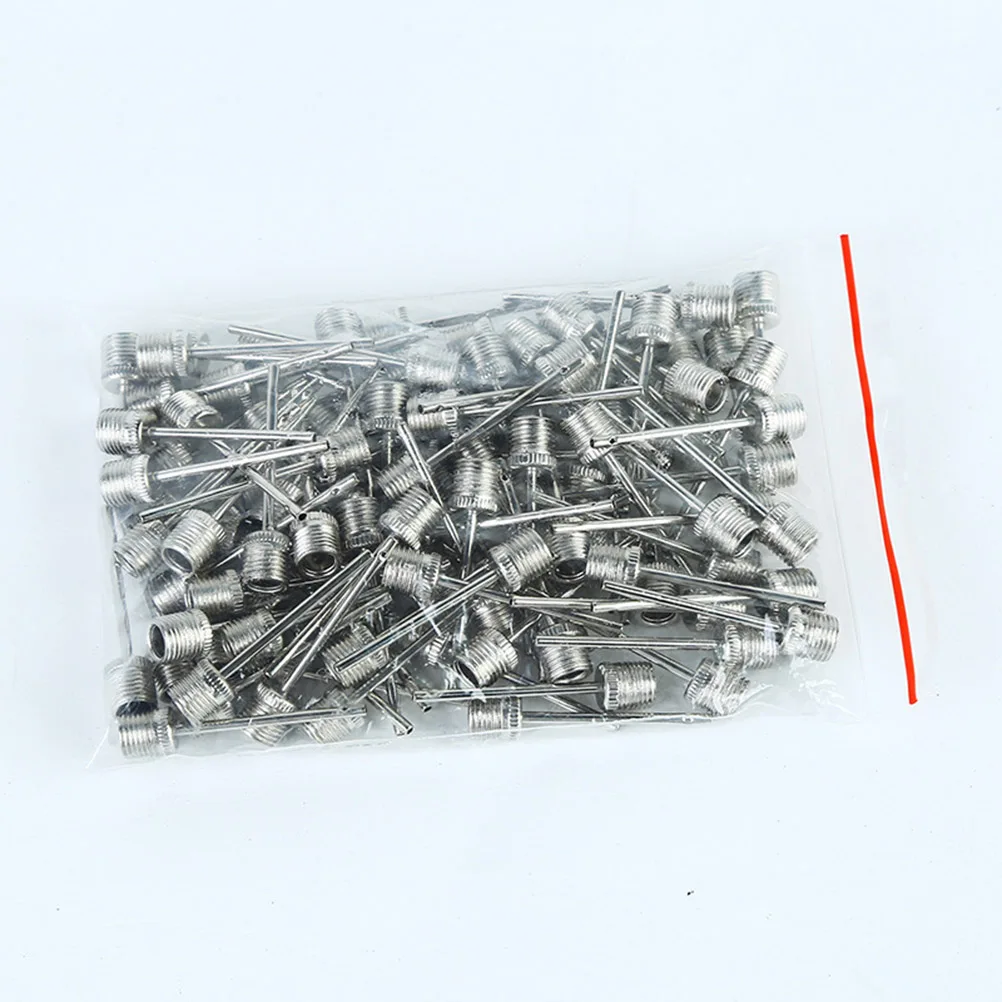 

50 pcs Pump Needles Aluminium Alloy Dual Port Air Inflation for Basketball Soccer Volleyball Rugby Football Strong