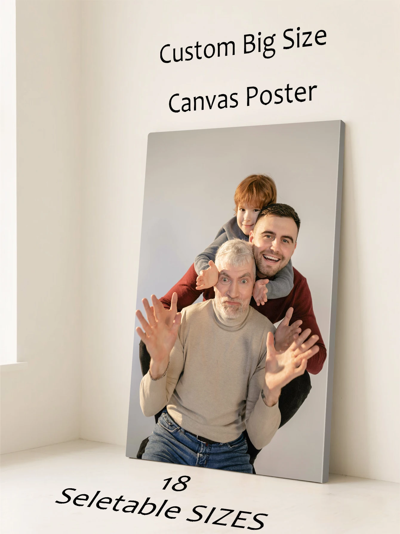 1Pc Custom Canvas Poster Personalized Home Decor Wall Art Customized Gift Room Decoration Creative Customizable Present