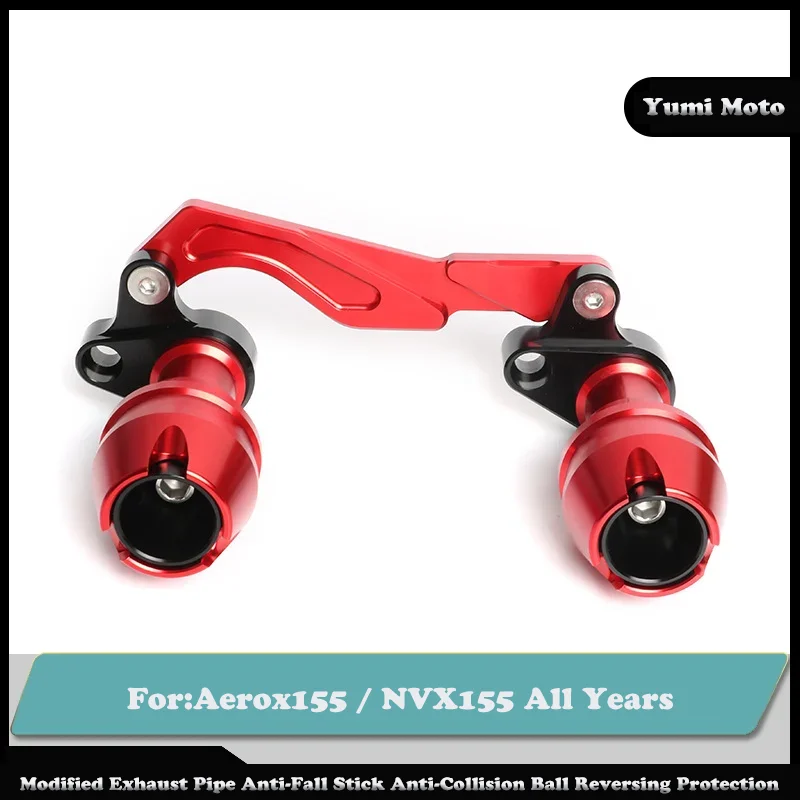 

Modified Exhaust Pipe Anti-Fall Stick Anti-Collision Ball Reversing Protection For YAMAHA Aerox155 NVX155 All Years