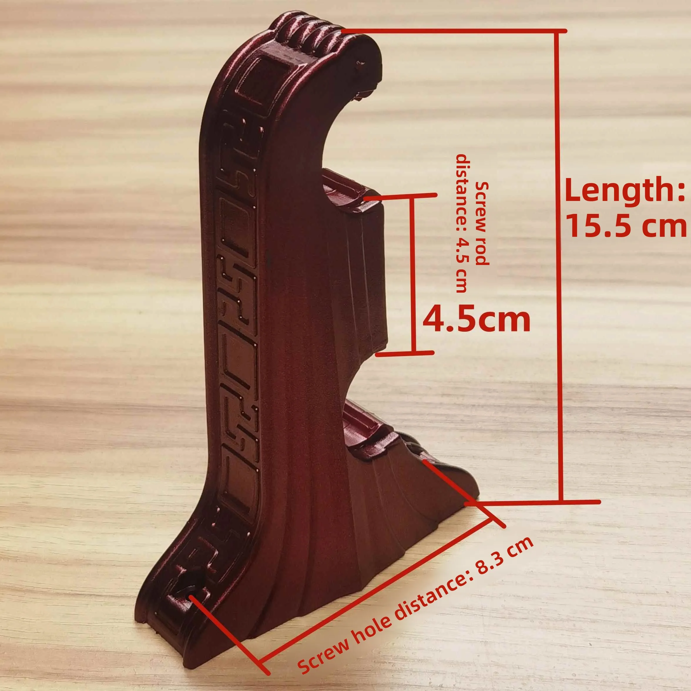 Vintage Style Plastic Curtain Rod And Support Bracket Extended And Shortened Roman Pole Accessories Home Textile Window Treat...