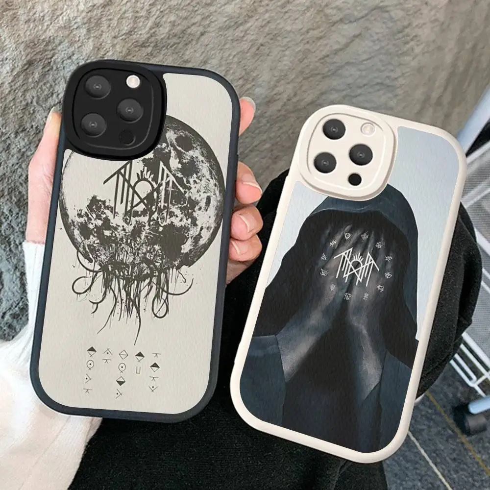 

1PC Classic Band S-sleep T-token Phone Case Hard Leather For IPhone 16 15 14 13 12 Mini 11 14 Pro Max Xs X Xr Plus Fundas