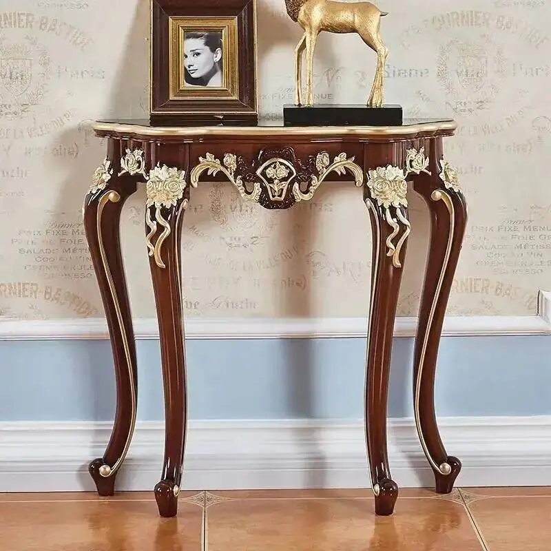 Aesthetic Round Side Table Sofa Vintageluxury Storage Cabinet Arcade Wood Recibidor De Entrada Mueble Modernos Home Furniture