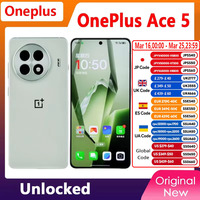 New OnePlus ACE 5 5G Smart Phone  Unlocked Snapdragon 8 Gen 3 6.78'' AMOLED Display Screen 80W SUPERVOOC Charge 6415mAh Battery