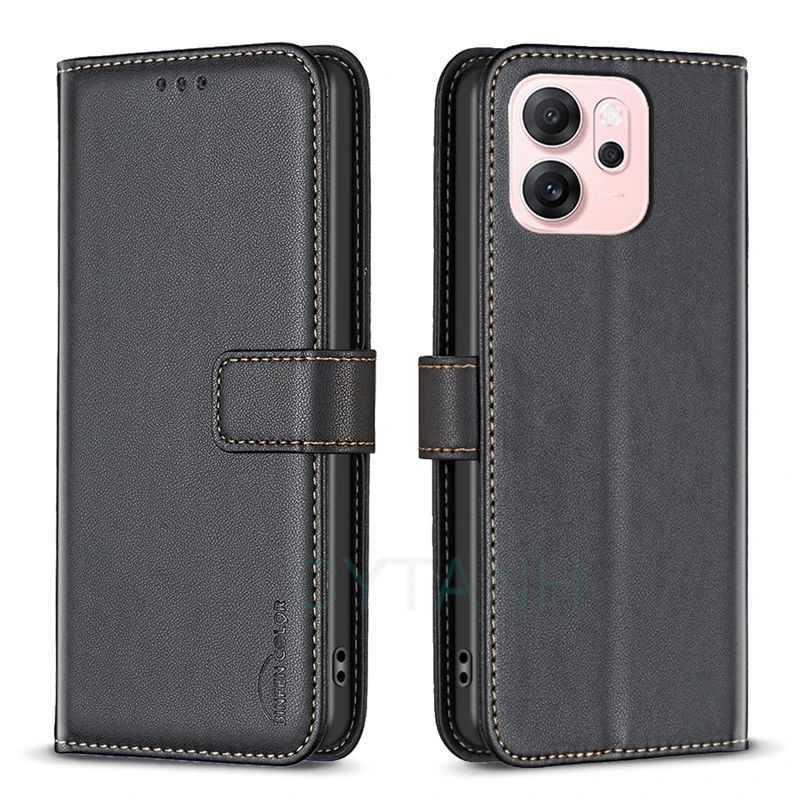 For Oppo Reno 14F Case on For Reno14 F Cover Flip Wallet Stand Phone Cases for Fundas OPPO Reno14F 14F CPH2743 Book Cover Coque