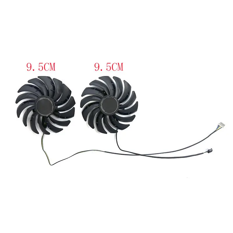 2 fans Brand new for MSI Radeon RX7600 8GB MECH 2X CLASSIC OC Wantushi graphics card replacement fan PLD10010S12HH