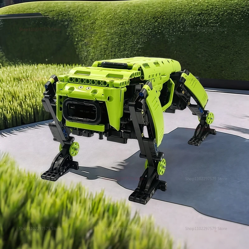 Bloques de construcción de perros Robot de potencia RC, juguetes técnicos de robots, dinámica Boston motorizada, modelo de perro Alpha grande, ladrillos para regalo de niño, 936 Uds.