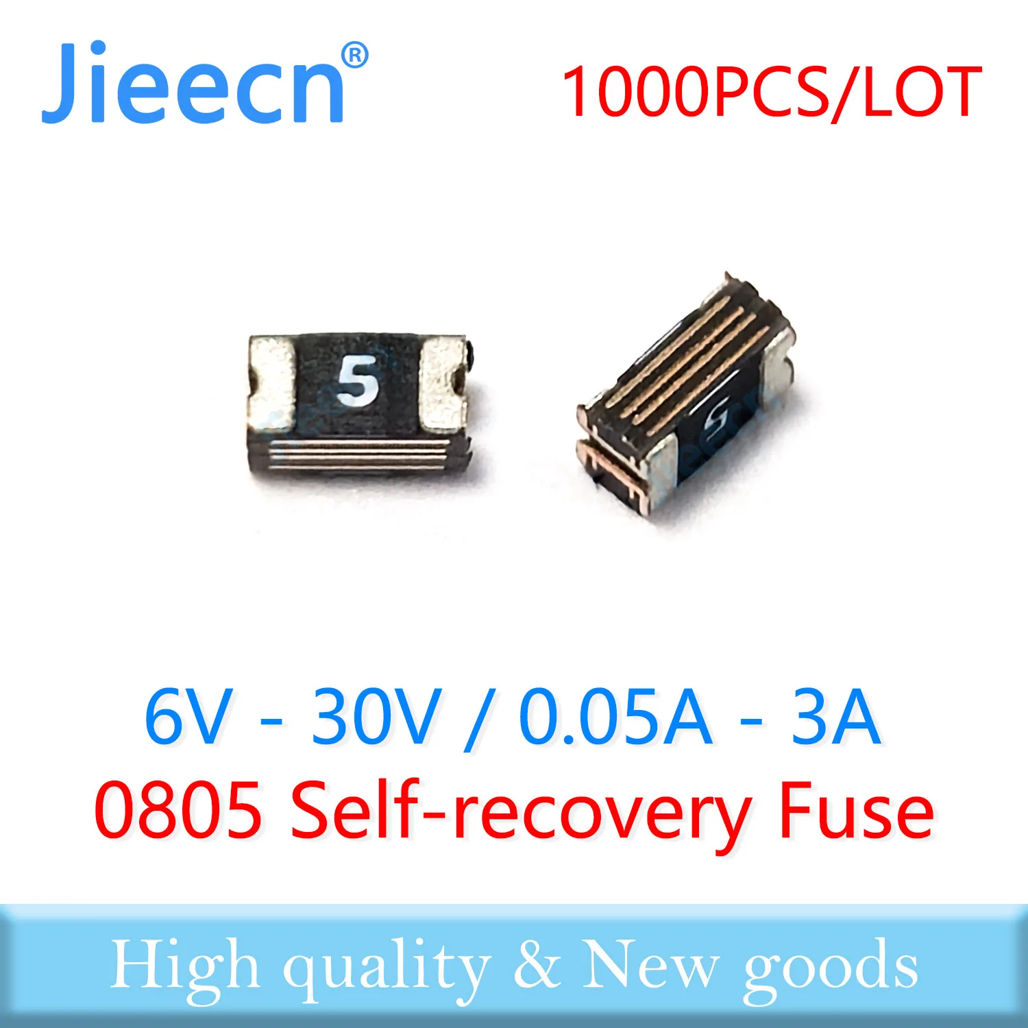 0805 6V 8V 9V 12V 15V 16V 24V 30V 0.05A 0.1A 0.2A 0.25A 0.3A 0.5A 0.75A 1A 3A PPTC PolySwitch Self-Recovery SMD Fuse Resettable