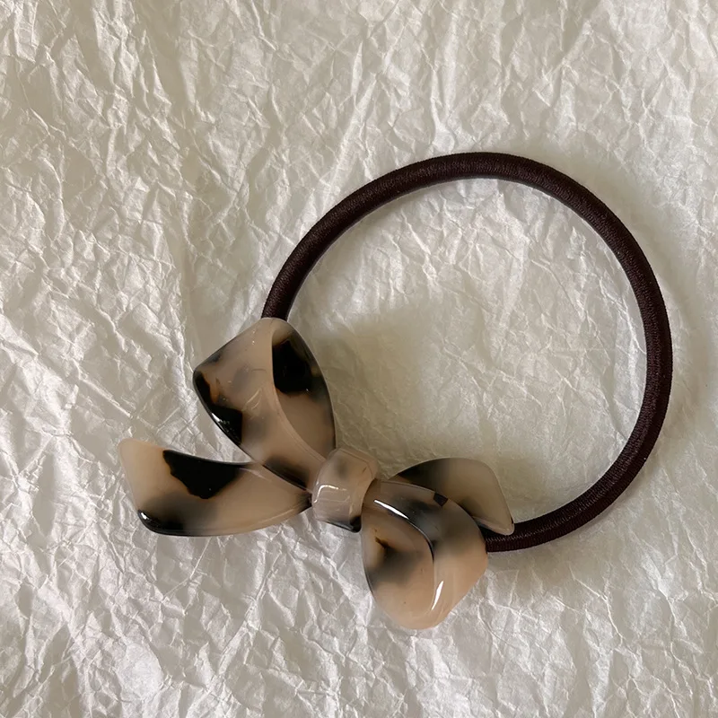 Französische Essigsäure-Schleife, Haarkreise, tägliche Grundlagen, hochelastisches Haarband mit Krawatte, süße koreanische Kopfbedeckung – Detail 11