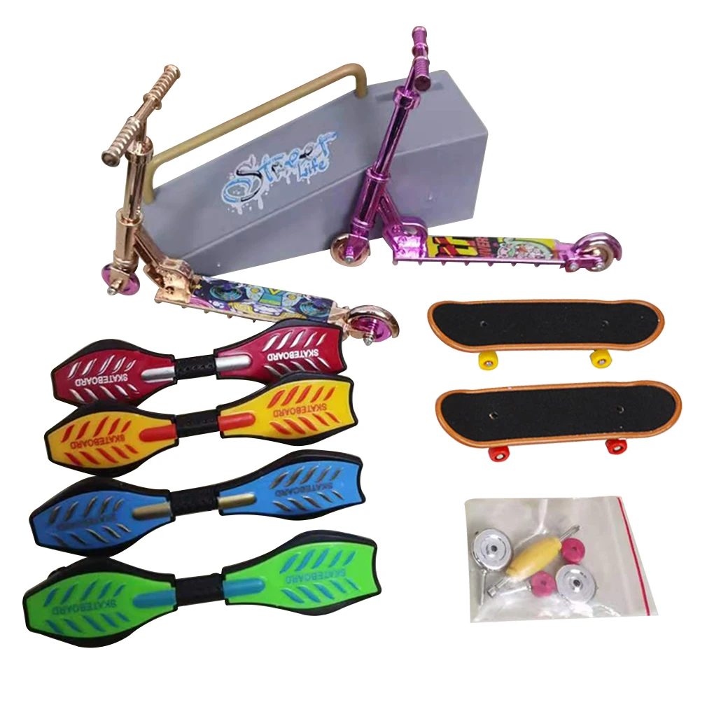 مجموعة لوحة أصابع عشوائية ملونة، مجموعة ألعاب سكوتر صغيرة للدراجة الهوائية، مجموعة متنوعة من لوحة الأصابع الرياضية، DH-16 #6