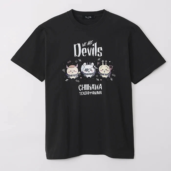 2026 Chiikawa Wow, We Are The Demon Summer Parent-child Pure Cotton T-shirt, Comfortable, Breathable, High-quality Ins Y2k
