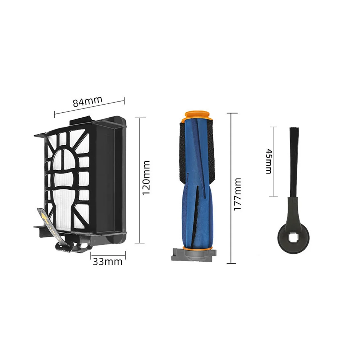 طقم مرشحات فرشاة الأسطوانة ، مجموعة اكسسوارات لمنظمة العفو الدولية ، AV2501S ، AV2501AE ، RV2502AE ، RV2520AOUS ، AV2510AOUS