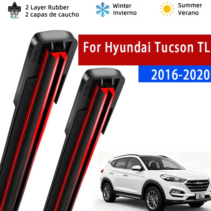 

Wiper Front Wiper Blades Set For Hyundai Tucson TL 2016 2017 2018 2019 2020 Windshield Windscreen 26"16"Car Accessories